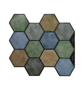 Multicolor peel and Stick Wall Tile | Hexagon Kitchen Backsplash Tiles | self Adhesive Tiles for Home Décor